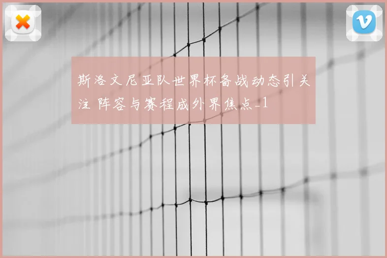 斯洛文尼亚队世界杯备战动态引关注 阵容与赛程成外界焦点_1